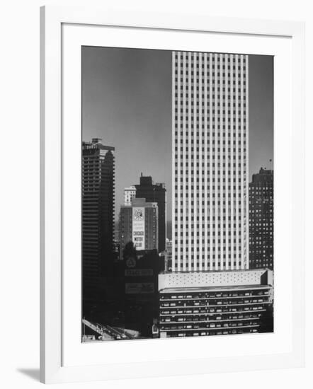 New Office Buildings in Chicago-Andreas Feininger-Framed Photographic Print