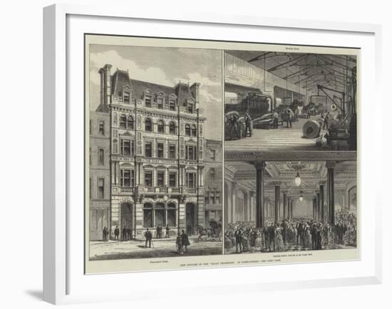 New Offices of the Daily Telegraph in Fleet-Street-Frank Watkins-Framed Giclee Print