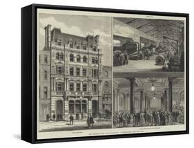 New Offices of the Daily Telegraph in Fleet-Street-Frank Watkins-Framed Stretched Canvas