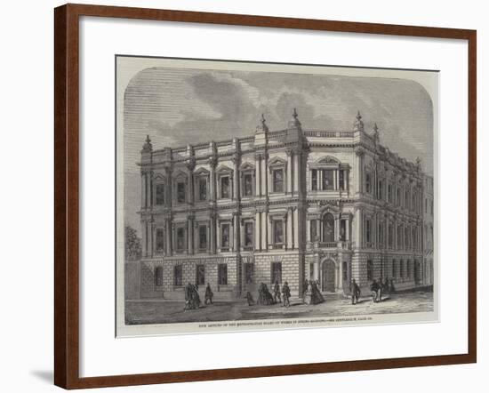 New Offices of the Metropolitan Board of Works in Spring-Gardens-null-Framed Giclee Print