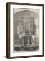New Organ in the Restored Abbey Church, Sherborne, Dorset-null-Framed Giclee Print