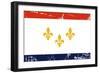 New Orleans City Flag, State Of Louisiana, U.S.A-Speedfighter-Framed Art Print