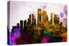 New Orleans City Skyline-NaxArt-Stretched Canvas