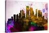 New Orleans City Skyline-NaxArt-Stretched Canvas