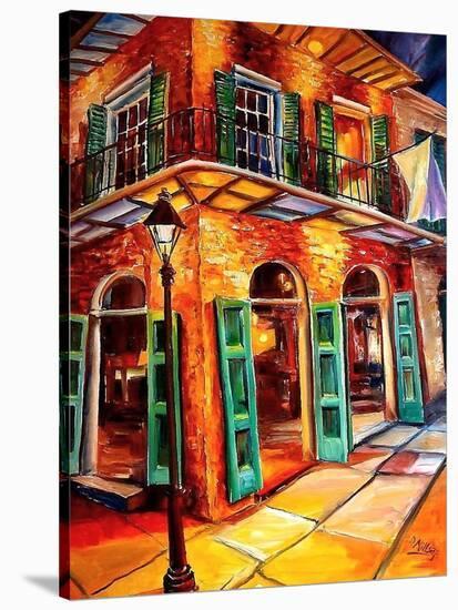 New Orleans Jazz Corner-Diane Millsap-Stretched Canvas