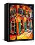 New Orleans Jazz Corner-Diane Millsap-Framed Stretched Canvas