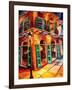 New Orleans Jazz Corner-Diane Millsap-Framed Art Print