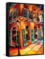 New Orleans Jazz Corner-Diane Millsap-Framed Stretched Canvas