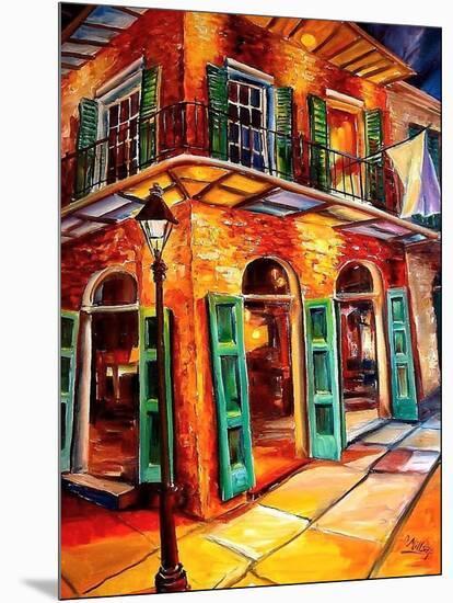 New Orleans Jazz Corner-Diane Millsap-Mounted Art Print