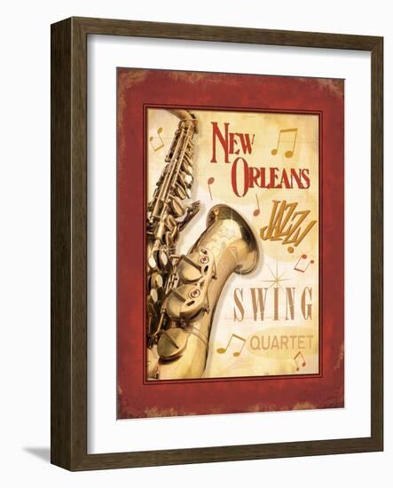 New Orleans Jazz II-Pela Design-Framed Art Print