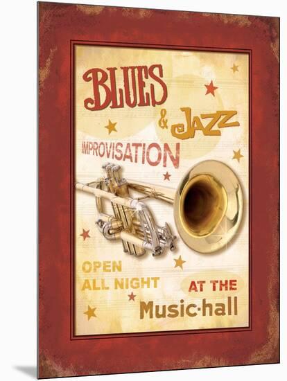 New Orleans Jazz IV-Pela Design-Mounted Art Print