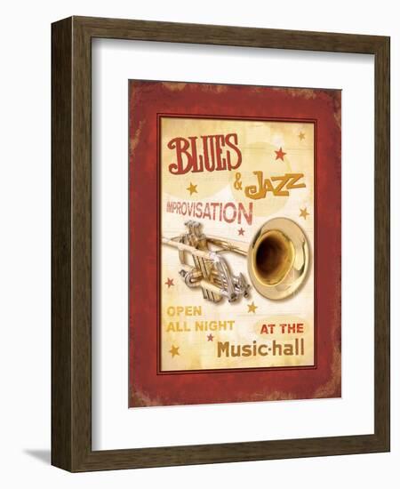 New Orleans Jazz IV-Pela Design-Framed Art Print