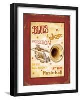 New Orleans Jazz IV-Pela Design-Framed Art Print