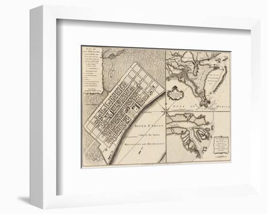 New Orleans, Louisiana, c.1759-Thomas Jefferys-Framed Art Print