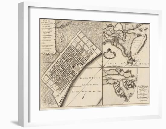New Orleans, Louisiana, c.1759-Thomas Jefferys-Framed Art Print