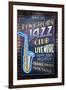 New Orleans, Louisiana - Jazz Club-Lantern Press-Framed Art Print