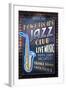 New Orleans, Louisiana - Jazz Club-Lantern Press-Framed Art Print