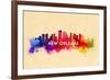 New Orleans, Louisiana - Skyline Abstract-Lantern Press-Framed Art Print