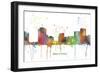 New Orleans Louisiana Skyline MCLR 1-Marlene Watson-Framed Giclee Print