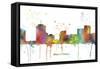 New Orleans Louisiana Skyline MCLR 1-Marlene Watson-Framed Stretched Canvas