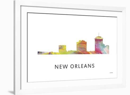 New Orleans Louisiana Skyline-Marlene Watson-Framed Giclee Print