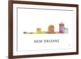 New Orleans Louisiana Skyline-Marlene Watson-Framed Giclee Print