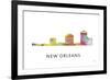 New Orleans Louisiana Skyline-Marlene Watson-Framed Giclee Print