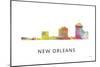 New Orleans Louisiana Skyline-Marlene Watson-Mounted Giclee Print