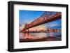 New Orleans, Louisiana, USA at Crescent City Connection Bridge over the Mississippi River.-Sean Pavone-Framed Photographic Print