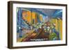 New Orleans, Louisiana, View of Workers Unloading Bananas from Ships-Lantern Press-Framed Art Print