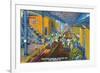 New Orleans, Louisiana, View of Workers Unloading Bananas from Ships-Lantern Press-Framed Premium Giclee Print