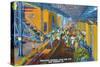 New Orleans, Louisiana, View of Workers Unloading Bananas from Ships-Lantern Press-Stretched Canvas