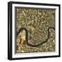 New Orleans Map-Jazzberry Blue-Framed Art Print