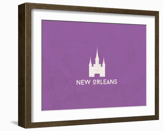 New Orleans Minimalism-null-Framed Art Print