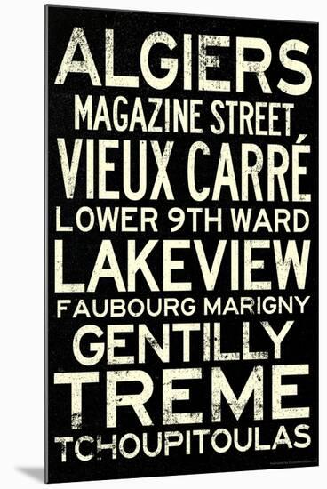 New Orleans Neighborhoods Travel-null-Mounted Art Print