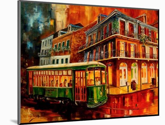 New Orleans Night Streetcar-Diane Millsap-Mounted Art Print