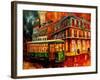 New Orleans Night Streetcar-Diane Millsap-Framed Art Print