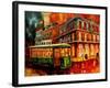 New Orleans Night Streetcar-Diane Millsap-Framed Art Print