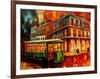 New Orleans Night Streetcar-Diane Millsap-Framed Art Print