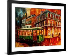 New Orleans Night Streetcar-Diane Millsap-Framed Art Print