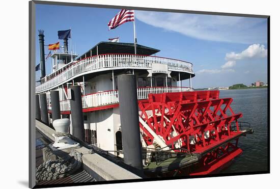 New Orleans Paddle Steamer-null-Mounted Art Print