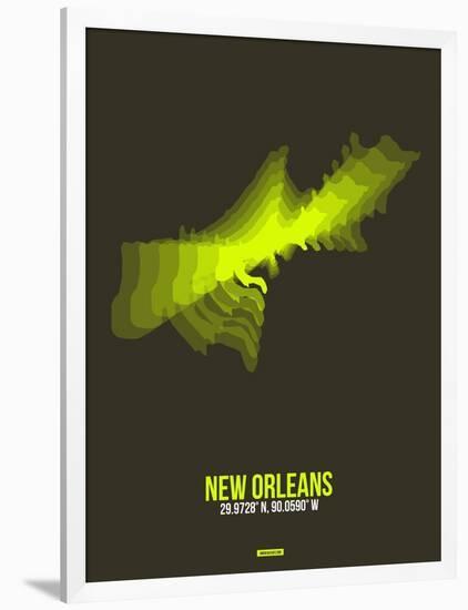 New Orleans Radiant Map 1-NaxArt-Framed Art Print