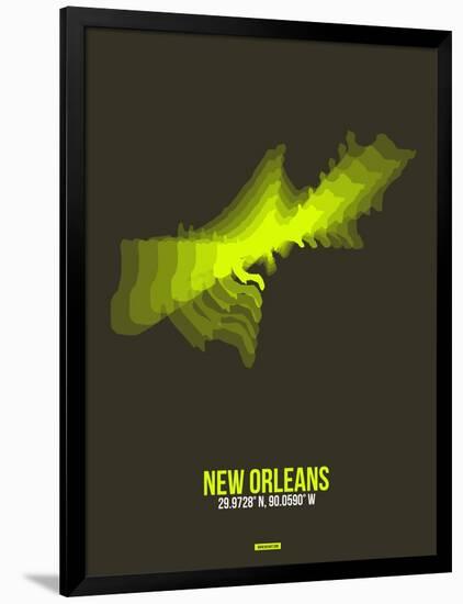 New Orleans Radiant Map 1-NaxArt-Framed Art Print