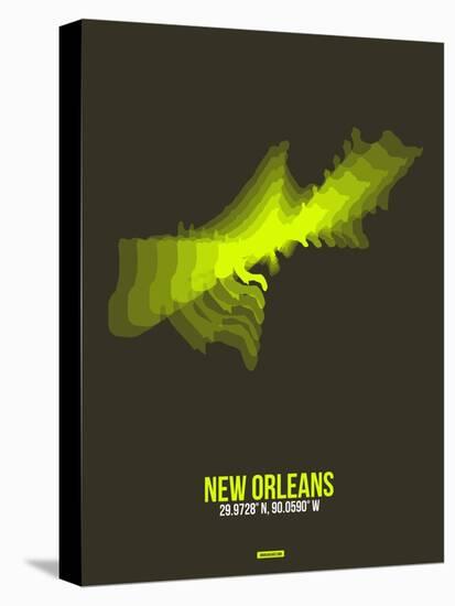 New Orleans Radiant Map 1-NaxArt-Stretched Canvas