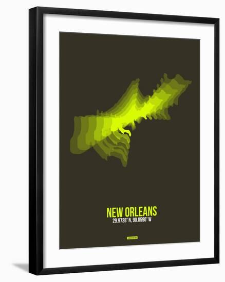 New Orleans Radiant Map 1-NaxArt-Framed Art Print