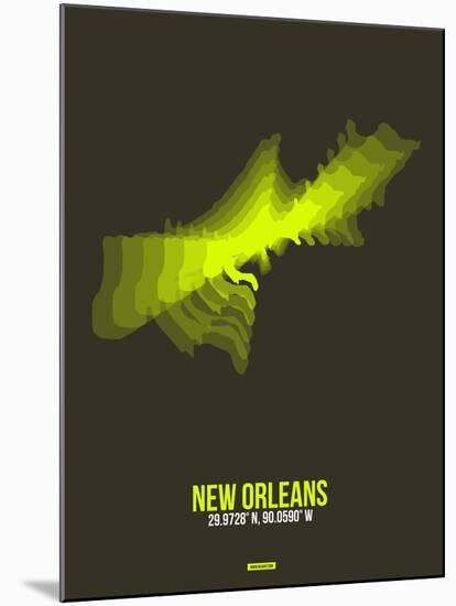 New Orleans Radiant Map 1-NaxArt-Mounted Art Print