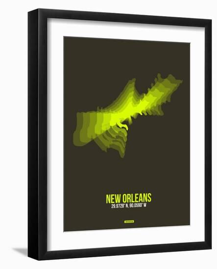 New Orleans Radiant Map 1-NaxArt-Framed Art Print