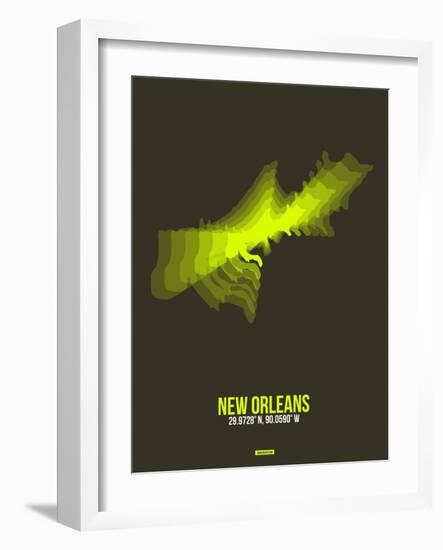 New Orleans Radiant Map 1-NaxArt-Framed Art Print