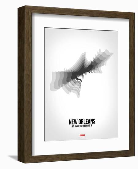 New Orleans Radiant Map 4-NaxArt-Framed Art Print