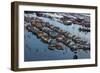 New Orleans Residential Neighborhood Flooded after Hurricane Katrina, Aug. 30, 2005-null-Framed Photo